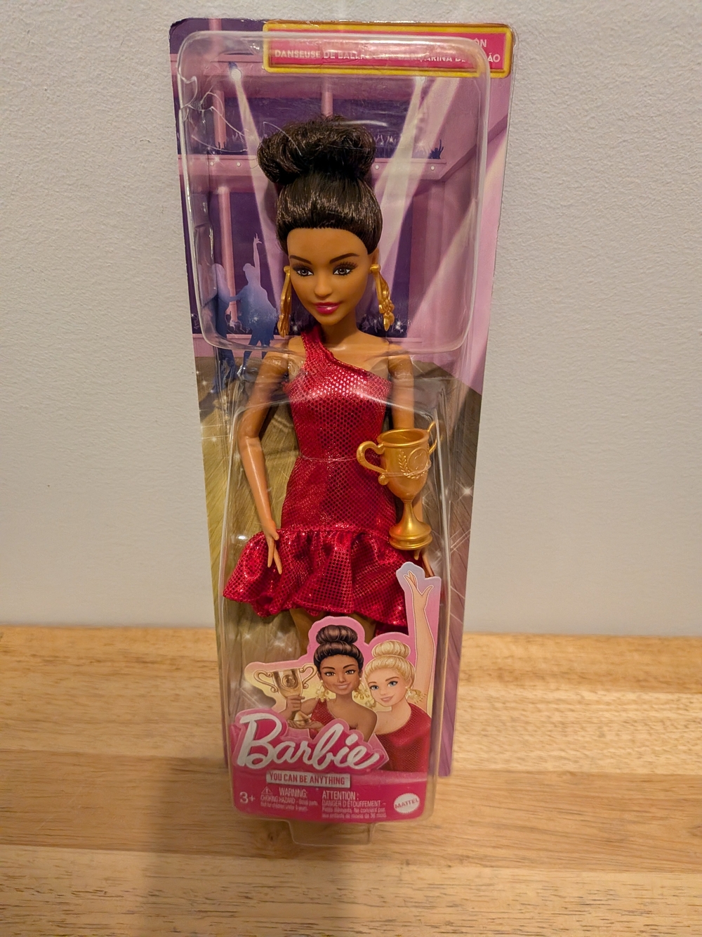 Barbie Red One-Shoulder Ruffle Dress Doll by Barbie
